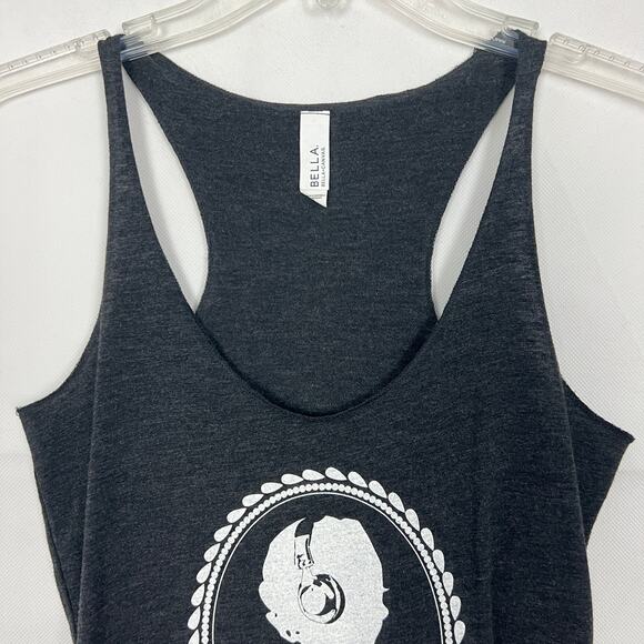 Bella Scoop Neck Gray Tank Top Size XS Athleisure - Picture 3 of 9